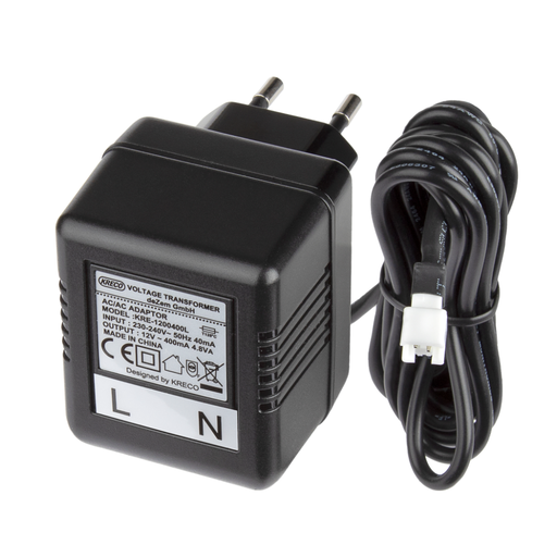 [8118] VOLTAGE CONVERTER SCHUKO PLUG 230/12VAC (JST PLUG OUTPUT)